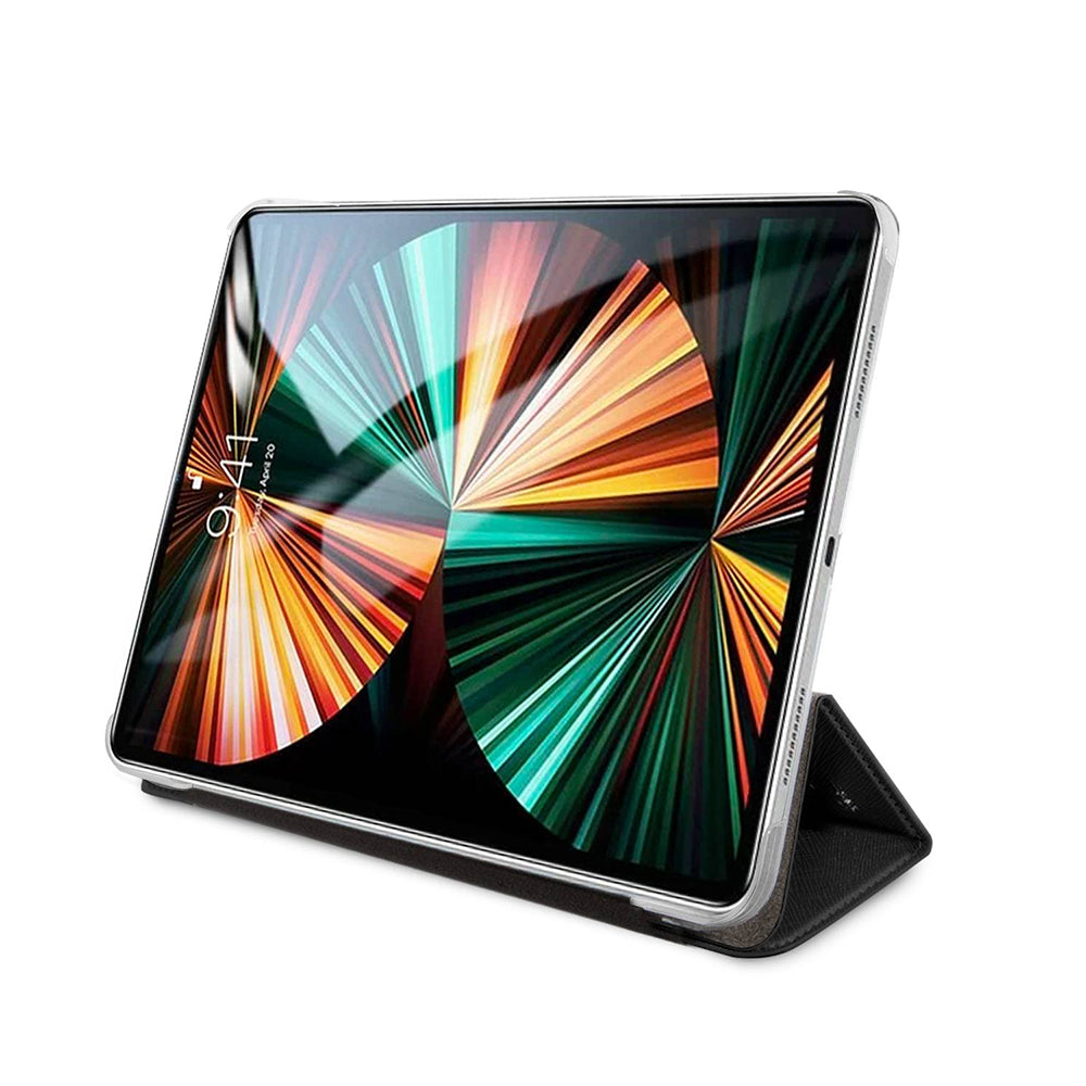 Pouzdro pro Apple iPad Pro 13 (2024), Karl Lagerfeld, Saffiano Karl & Choupette, Černá.