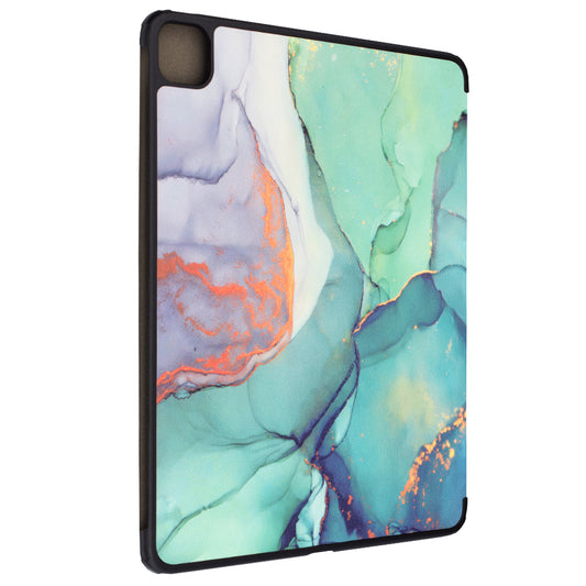 Case for Apple iPad Pro 13 (2024), Techsuit, FoldPro Green Time, Multicolor