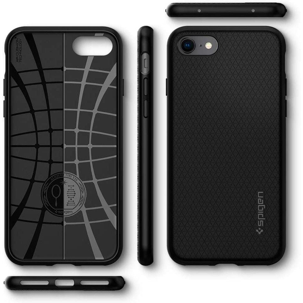 Pouzdro pro Apple iPhone SE (2022) / SE (2020) / 8 / 7, Spigen, Liquid Air, Černá 042CS20511