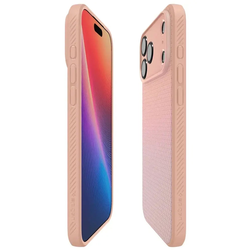 Pouzdro pro Apple iPhone 18 Pro Max / 17 Pro Max, Spigen, Liquid Air, Růžové ACS12115
