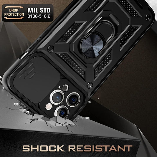Pouzdro pro Apple iPhone 12 mini, Techsuit, CamShield, Černé