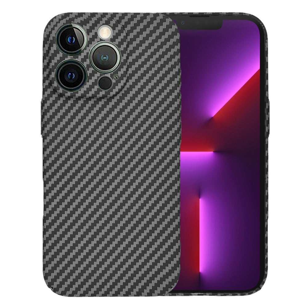 Case for Apple iPhone 13 Pro, Techsuit, Carbonite FiberShell, Black