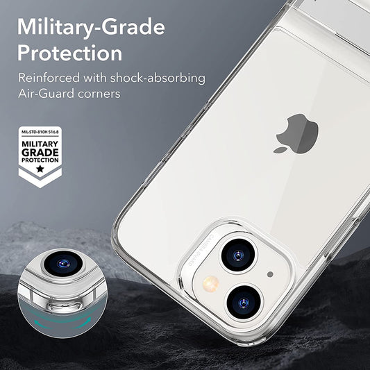Pouzdro pro Apple iPhone 14 Plus, ESR, Air Shield Boost Kickstand, Průhledné