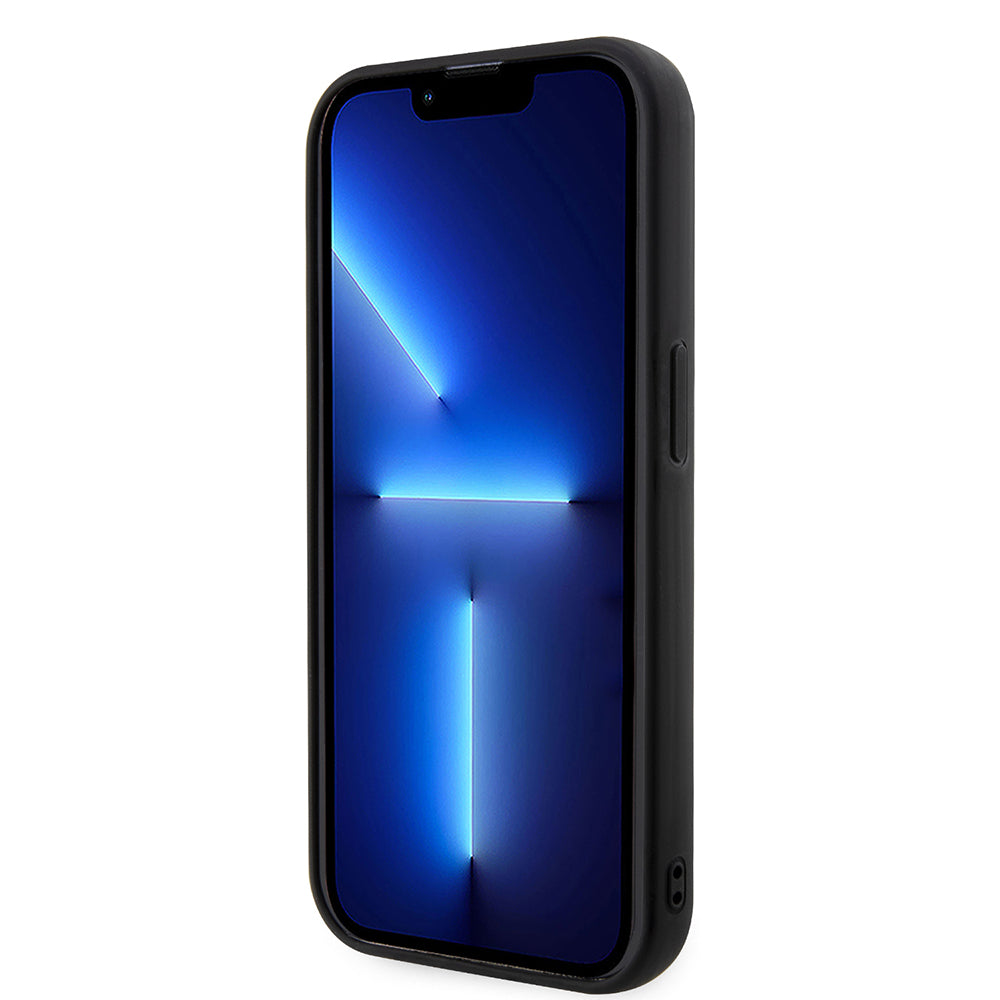 Pouzdro pro Apple iPhone 14 Pro, Karl Lagerfeld, 3D Rubber Ikonik Karl, Černá