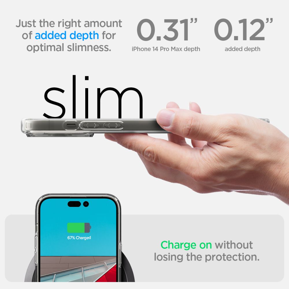 Pouzdro pro Apple iPhone 14 Pro Max, Spigen, Ultra Hybrid, Transparentní ACS04816