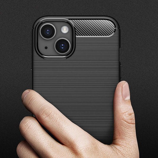 Pouzdro pro Apple iPhone 14, Techsuit, Carbon, Černé