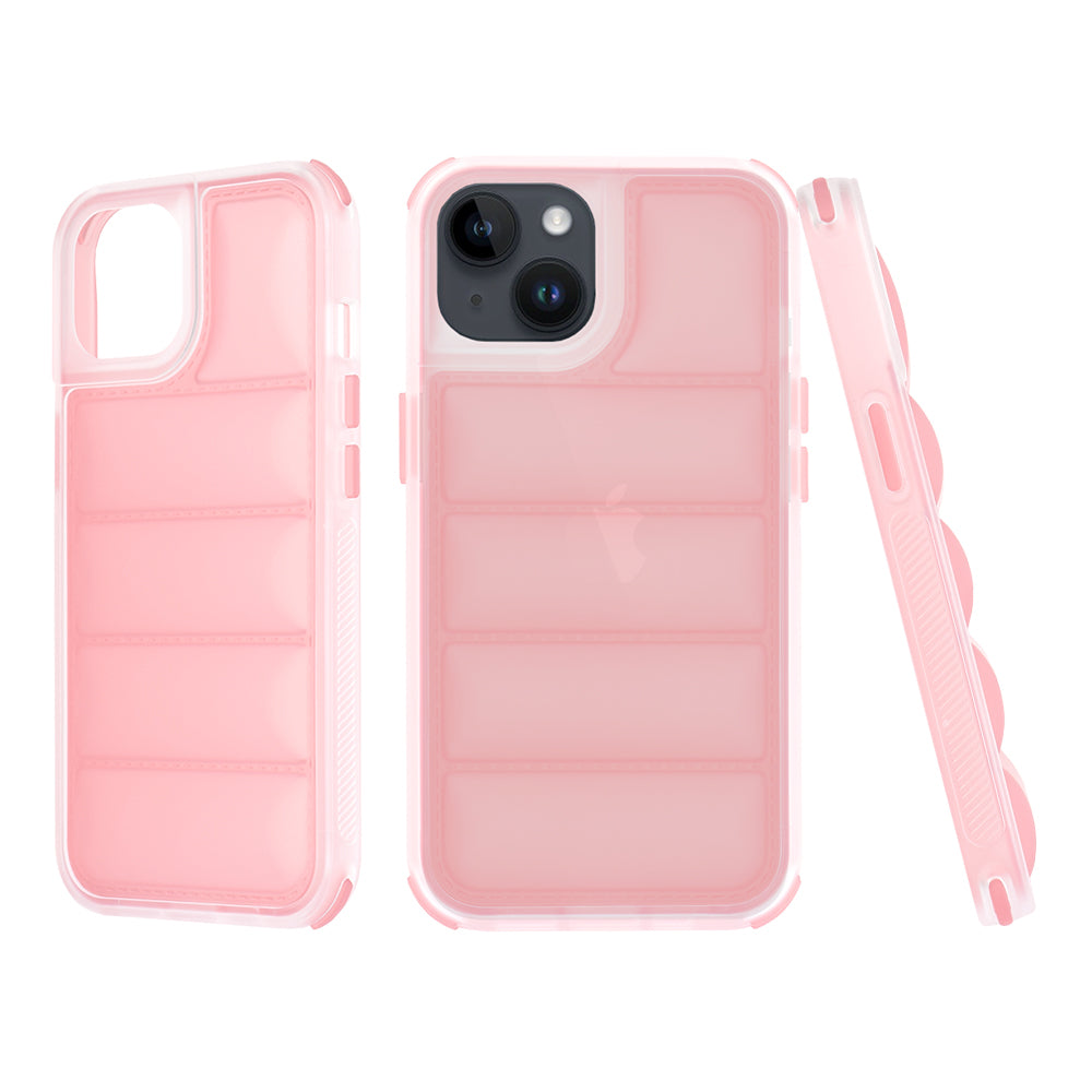 Pouzdro pro Apple iPhone 14, Techsuit, Wave Shield, Růžové