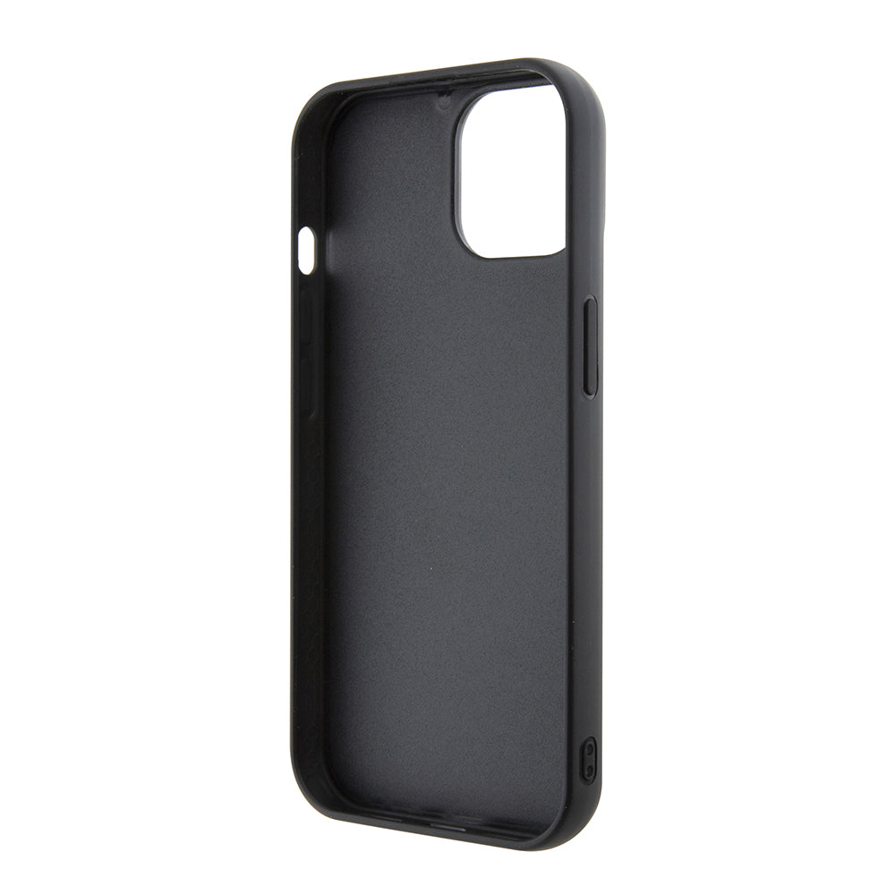 Pouzdro pro Apple iPhone 15, Karl Lagerfeld, 3D Rubber Multi Logo, Černá