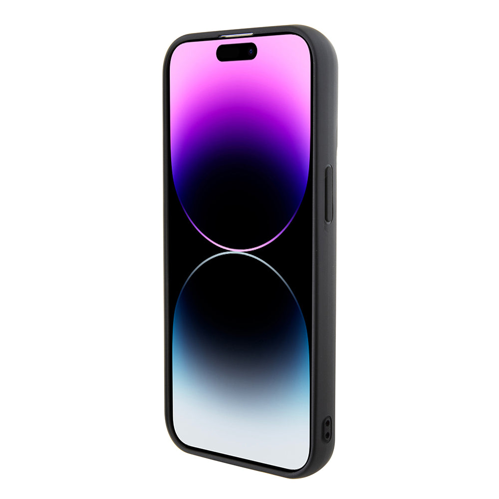 Pouzdro pro Apple iPhone 15, Karl Lagerfeld, 3D Rubber Multi Logo, Černá