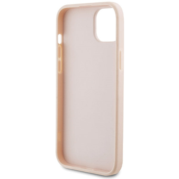 Pouzdro pro Apple iPhone 15, Karl Lagerfeld, Diagonal Quilted K Pattern, Růžové