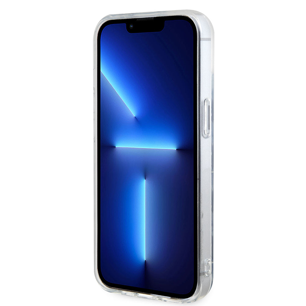 Pouzdro pro Apple iPhone 15, Karl Lagerfeld, Monogram Choupette, Průhledné