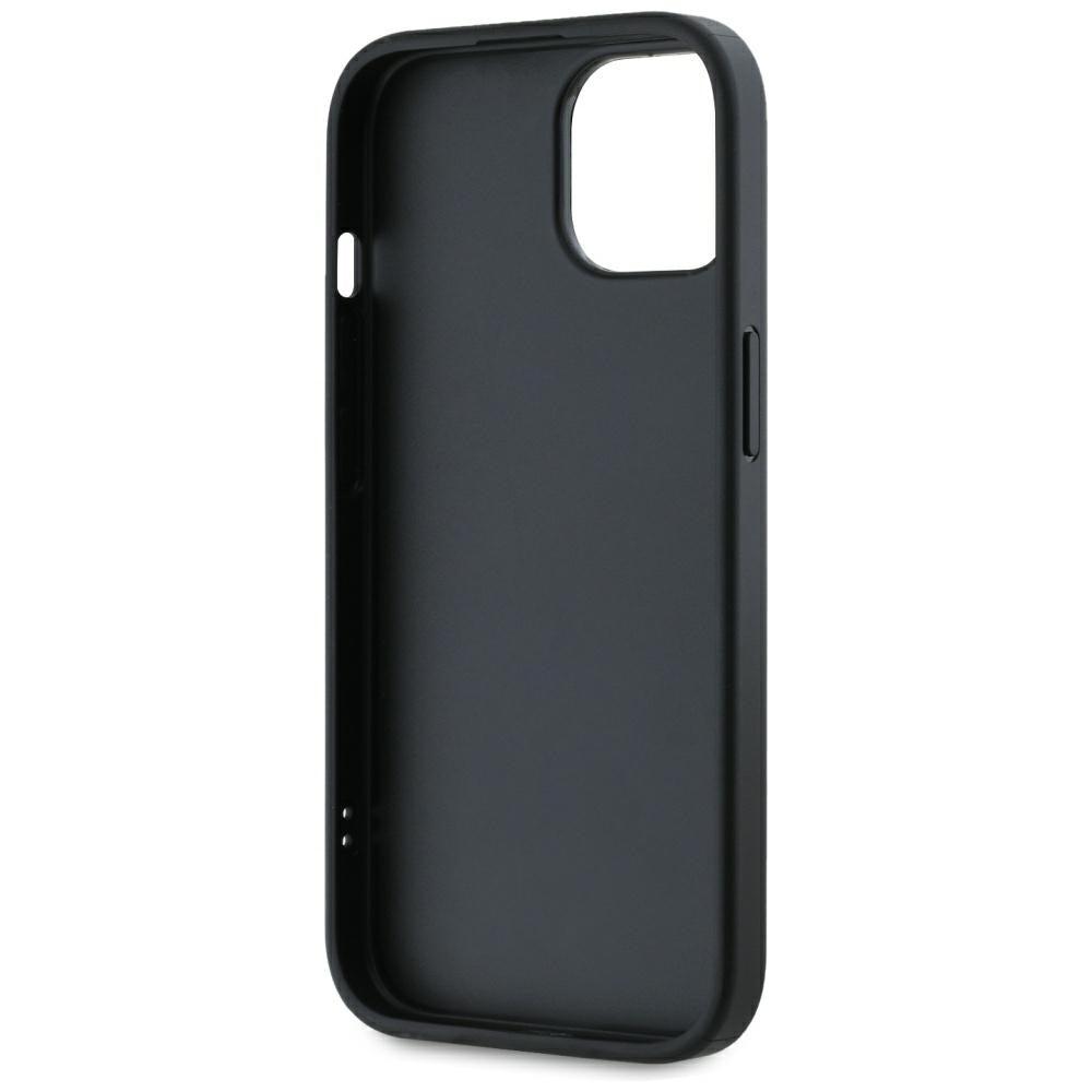 Pouzdro pro Apple iPhone 15, Karl Lagerfeld, Saffiano Athleisure Stripes with Strap, Růžové