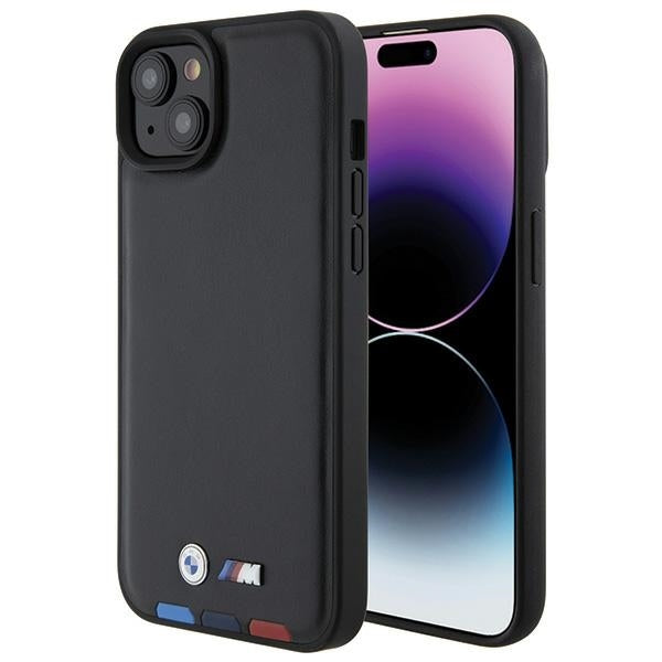 Pouzdro pro Apple iPhone 15 Plus, BMW, Stamp Tricolor, Černá