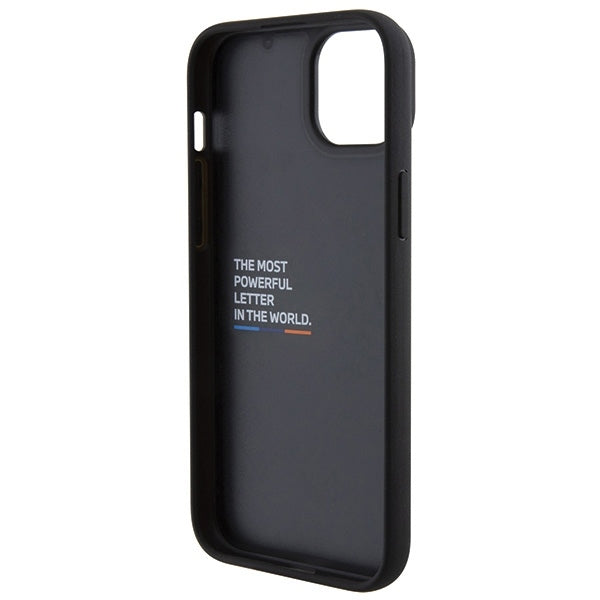 Pouzdro pro Apple iPhone 15 Plus, BMW, Stamp Tricolor, Černá