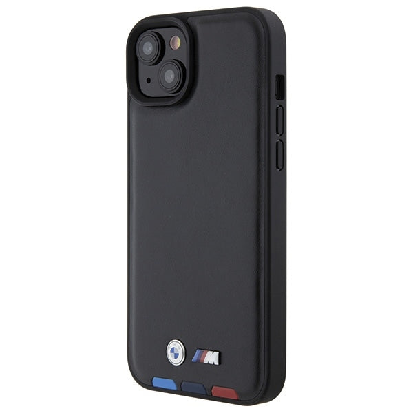 Pouzdro pro Apple iPhone 15 Plus, BMW, Stamp Tricolor, Černá
