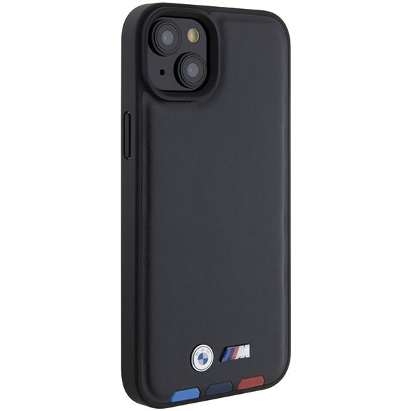 Pouzdro pro Apple iPhone 15 Plus, BMW, Stamp Tricolor, Černá