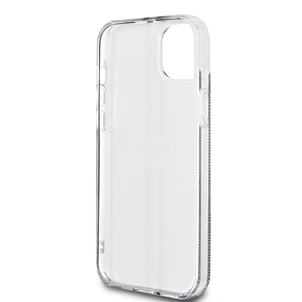 Pouzdro pro Apple iPhone 15 Plus, Guess, IML 4G Gold Stripe, Černá