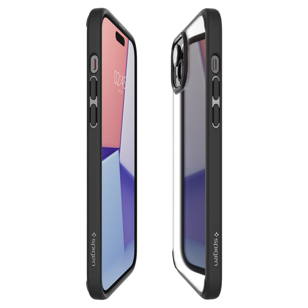Pouzdro pro Apple iPhone 15 Plus, Spigen, Ultra Hybrid, Matně černé
