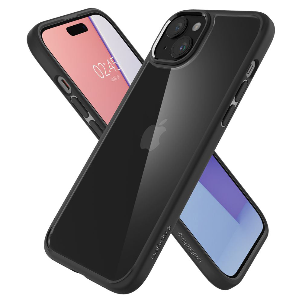 Pouzdro pro Apple iPhone 15 Plus, Spigen, Ultra Hybrid, Matně černé