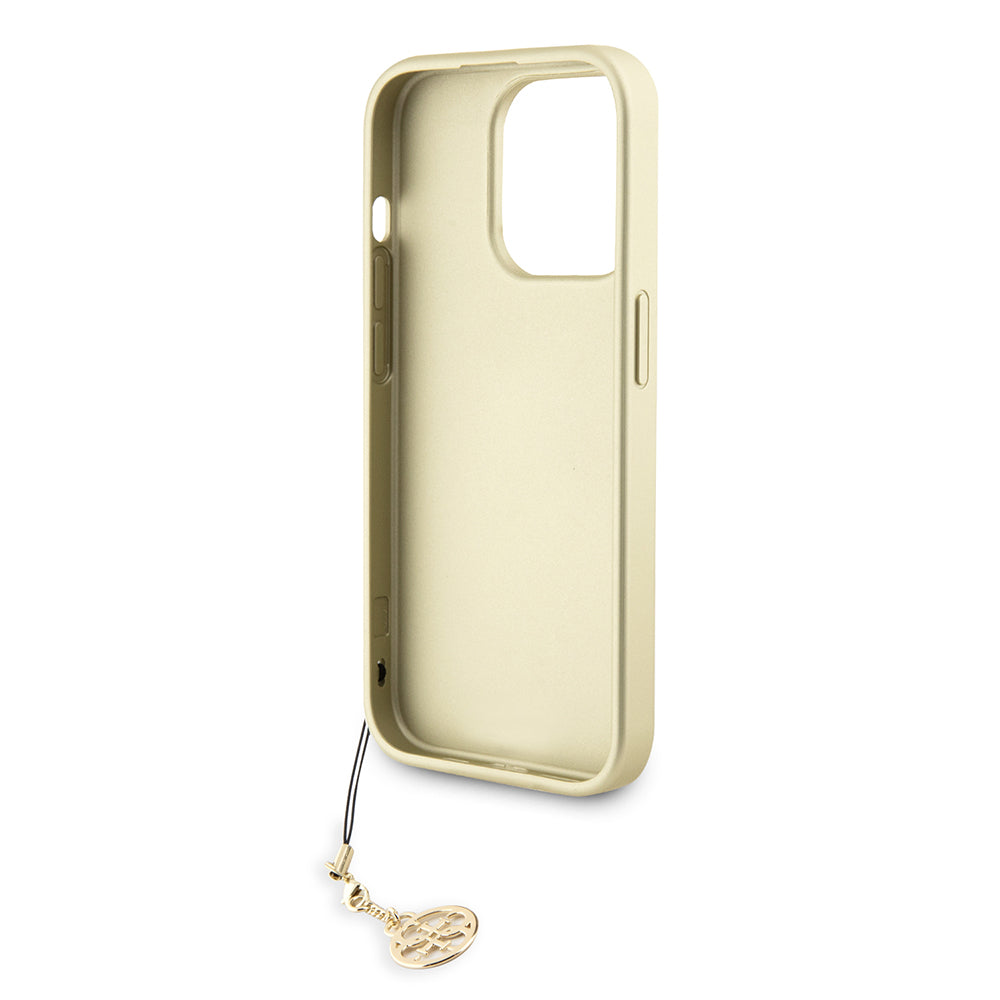 Pouzdro pro Apple iPhone 15 Pro, Guess, 4G Charm, Šedé