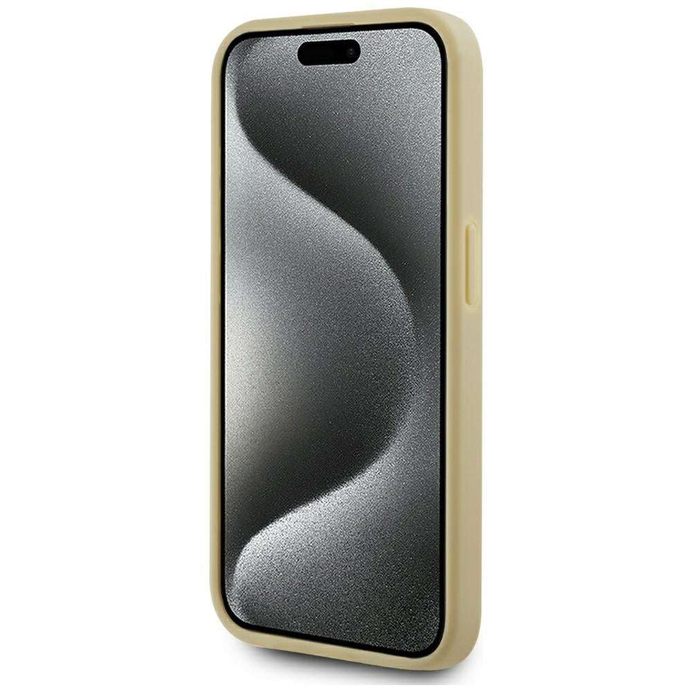 Pouzdro pro Apple iPhone 15 Pro, Karl Lagerfeld, Metal Signature, Zlaté