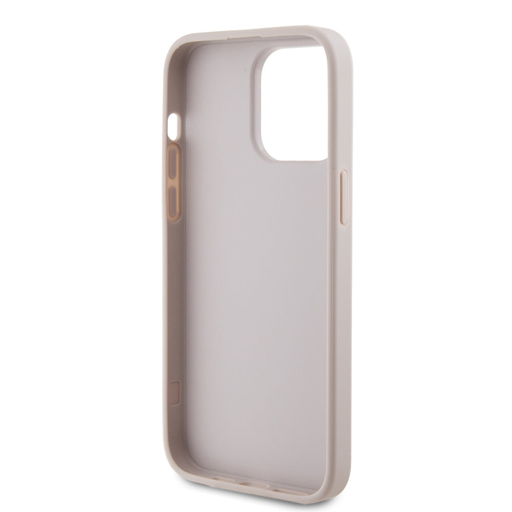 Case for Apple iPhone 15 Pro Max, Guess, 4G Metal Gold Logo, Pink