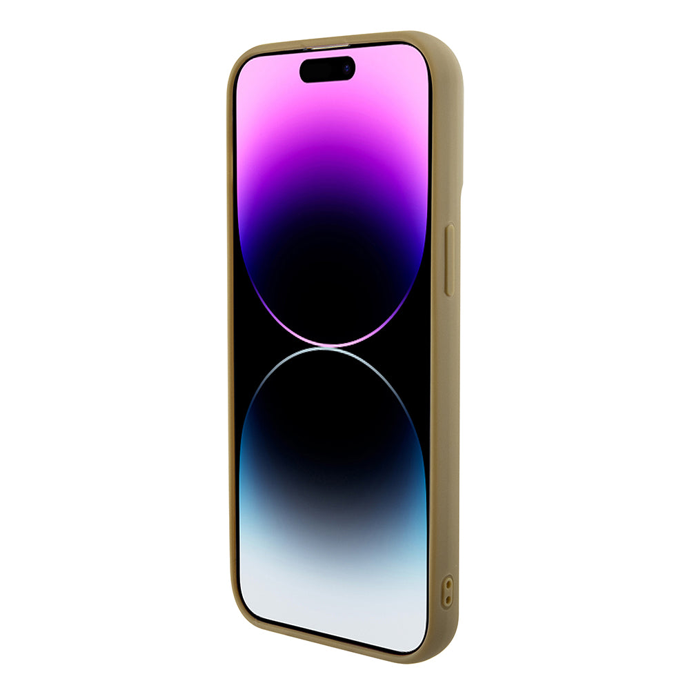 Pouzdro pro Apple iPhone 15 Pro Max, Guess, Disco Metal Script, Zlaté