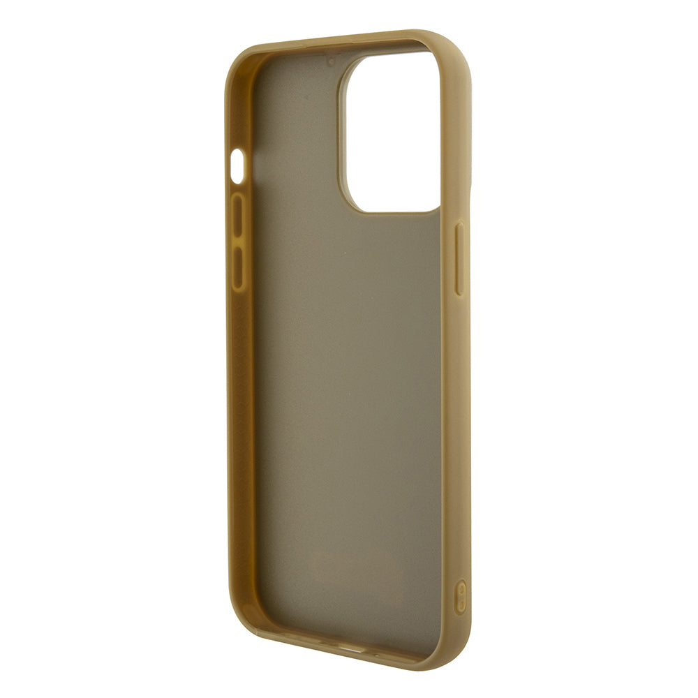 Pouzdro pro Apple iPhone 15 Pro Max, Guess, Disco Metal Script, Zlaté