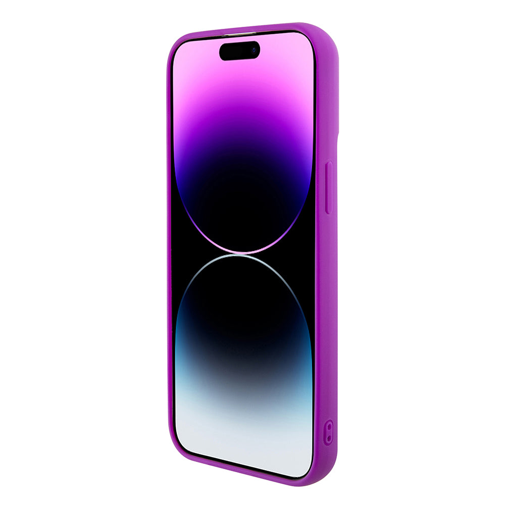 Pouzdro pro Apple iPhone 15 Pro Max, Guess, Disco Metal Script, Fuchsiová