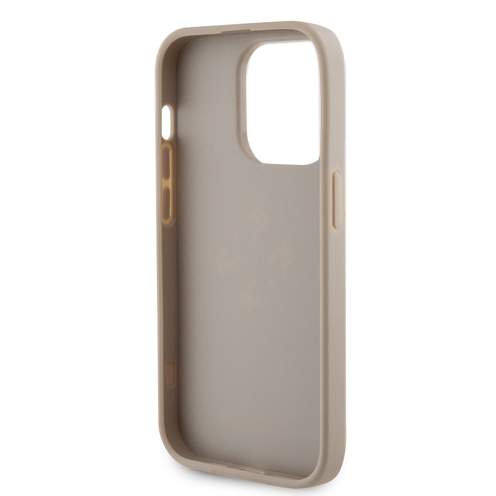 Pouzdro pro Apple iPhone 15 Pro Max, Guess, Perforated 4G, Zlaté