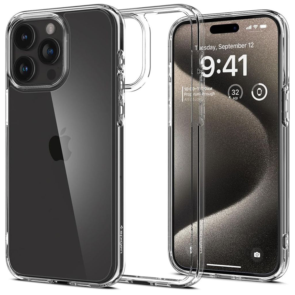 Pouzdro pro Apple iPhone 15 Pro Max, Spigen, Ultra Hybrid, Průhledné