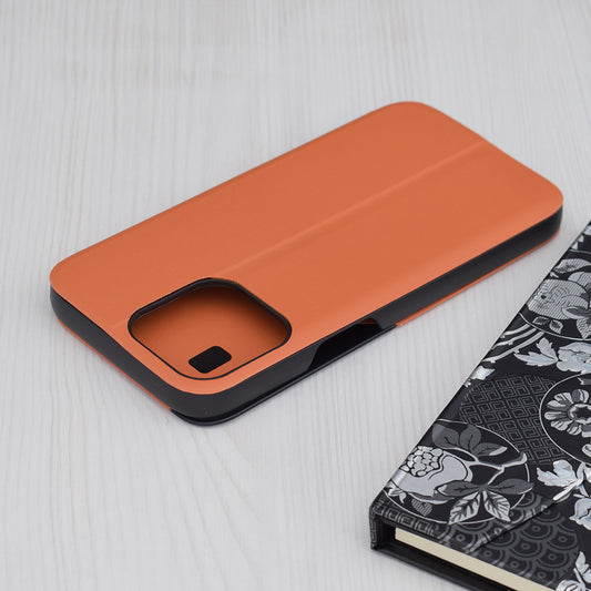 Pouzdro pro Apple iPhone 15 Pro Max, Techsuit, eFold, Oranžové