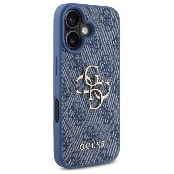 Pouzdro pro Apple iPhone 16, Guess, 4G Big Logo, Modrá