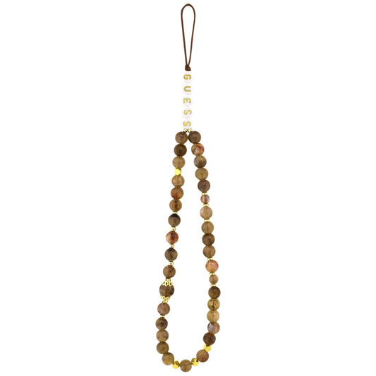 Pouzdro pro Apple iPhone 16, Guess, 4G Classic Logo with Strap, hnědá