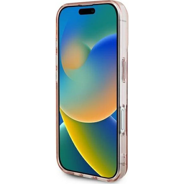 Pouzdro pro Apple iPhone 16, Guess, IML Heart, Průhledné