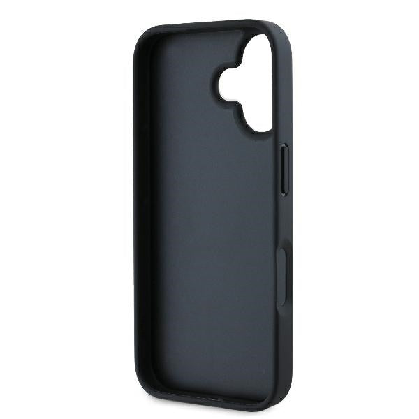 Pouzdro pro Apple iPhone 16, Karl Lagerfeld, Monogram Choupette's Head, Černá