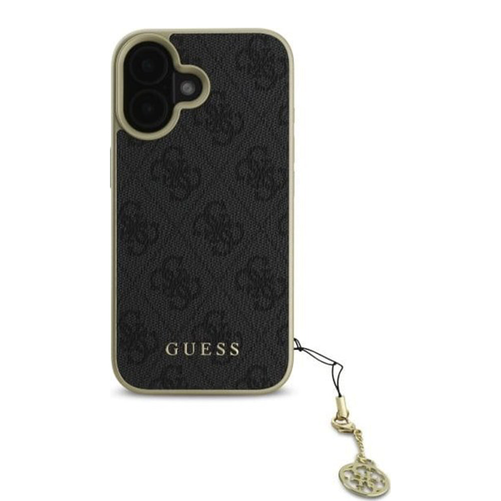 Pouzdro pro Apple iPhone 16 Plus, Guess, 4G Charm, Černá