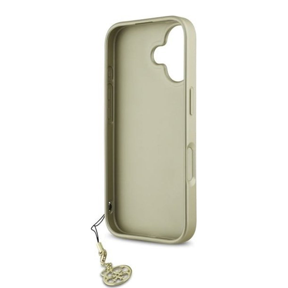 Pouzdro pro Apple iPhone 16 Plus, Guess, 4G Charm, Černá