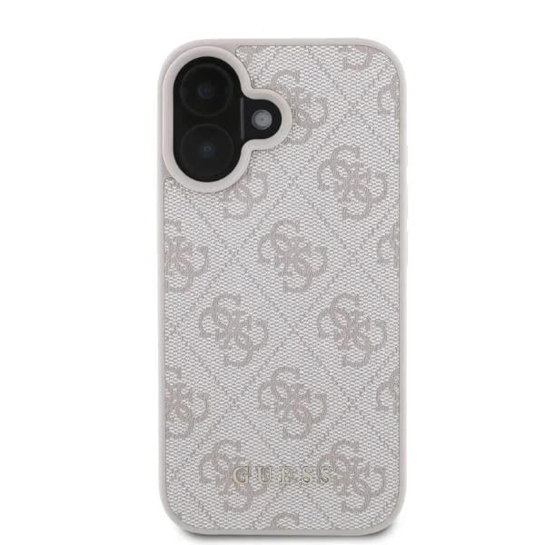Pouzdro pro Apple iPhone 16 Plus, Guess, 4G Classic, Růžové