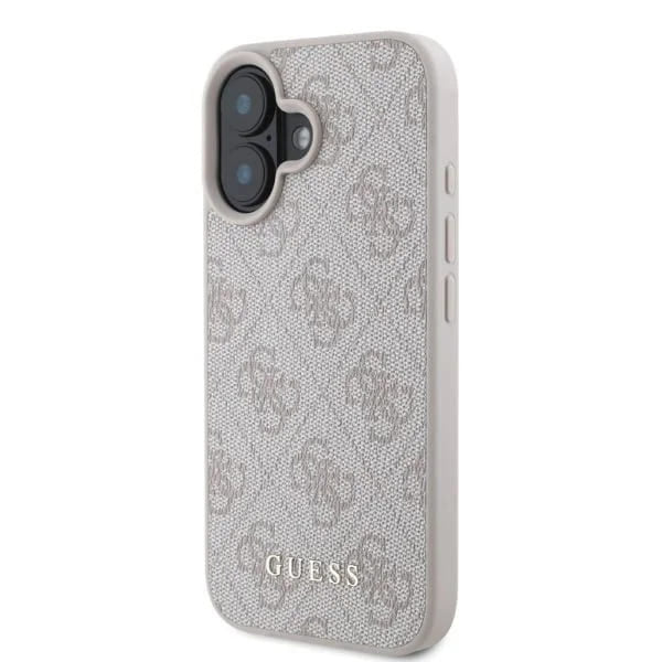 Pouzdro pro Apple iPhone 16 Plus, Guess, 4G Classic, Růžové