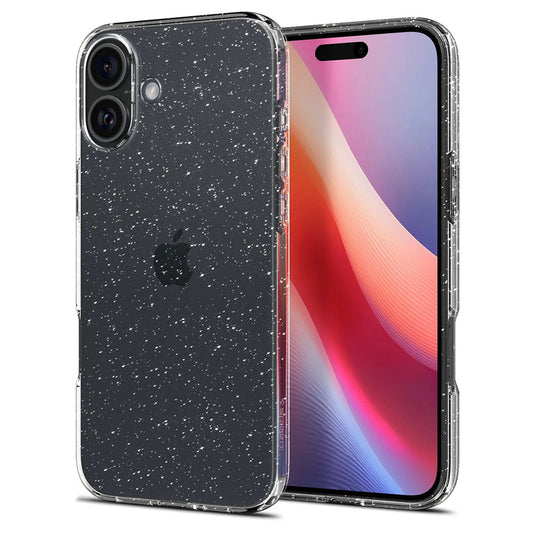 Pouzdro pro Apple iPhone 16 Plus, Spigen, Liquid Crystal Glitter, Průhledné