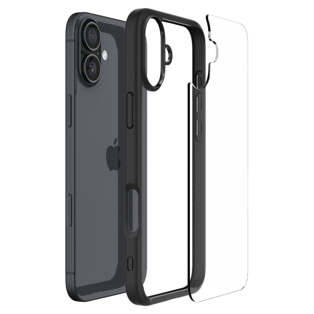 Pouzdro pro Apple iPhone 16 Plus, Spigen, Ultra Hybrid, Matně černé
