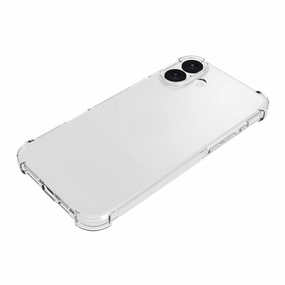 Pouzdro pro Apple iPhone 16 Plus, Techsuit, Odolné proti nárazům průhledné (velký otvor na čočku), Průhledné