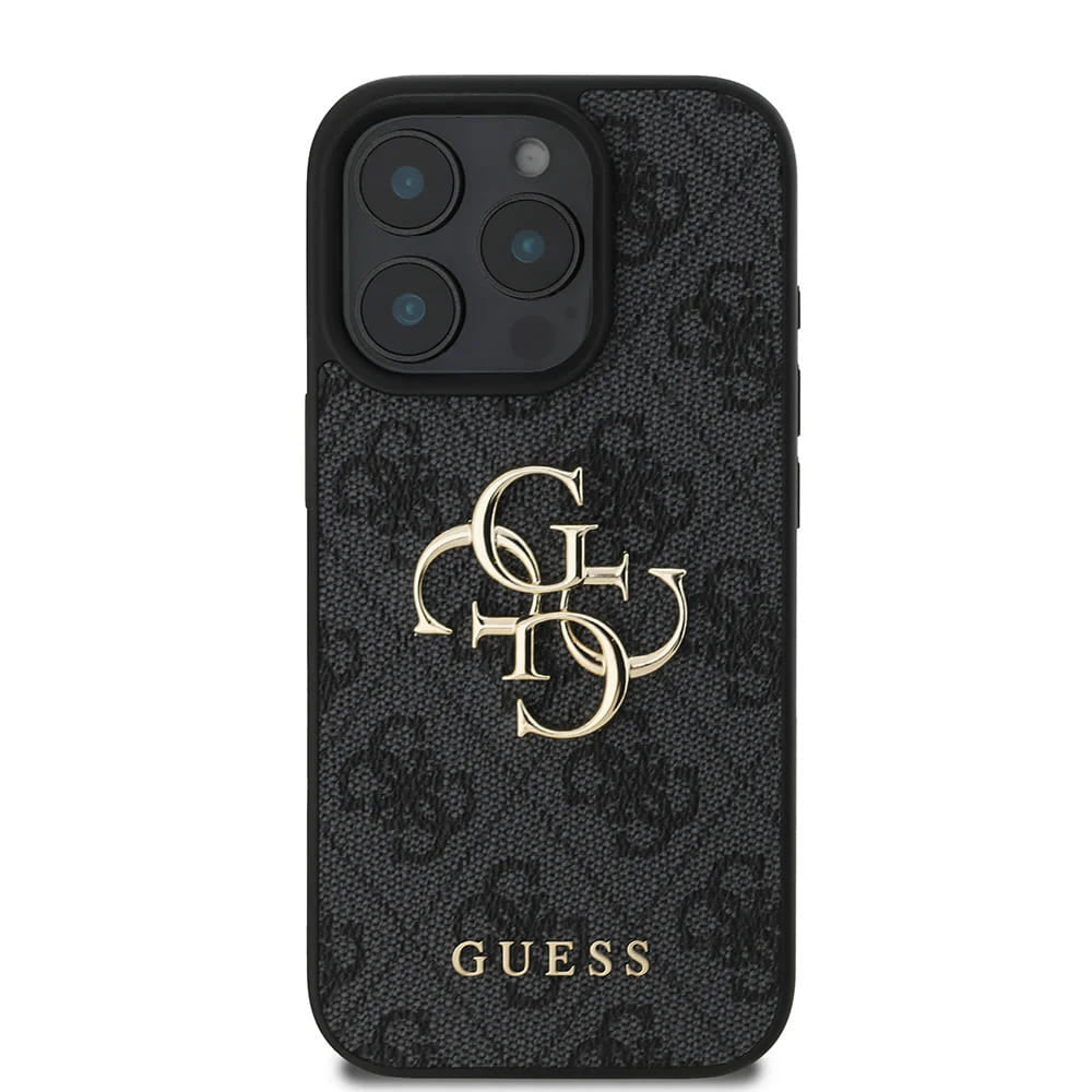Pouzdro pro Apple iPhone 16 Pro, Guess, 4G Big Logo, Černá