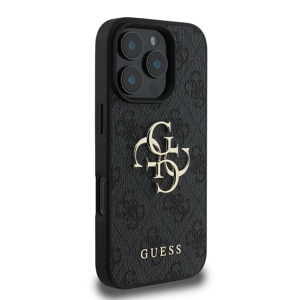 Pouzdro pro Apple iPhone 16 Pro, Guess, 4G Big Logo, Černá
