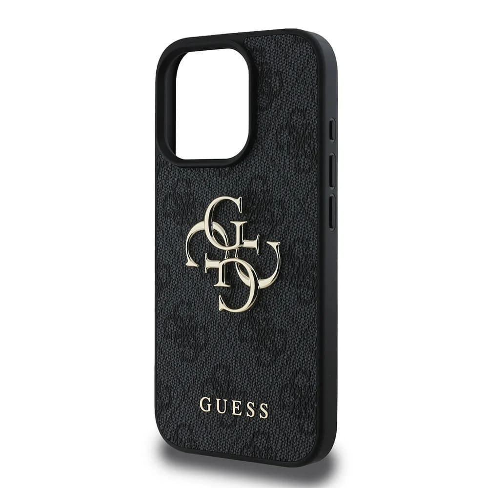 Pouzdro pro Apple iPhone 16 Pro, Guess, 4G Big Logo, Černá