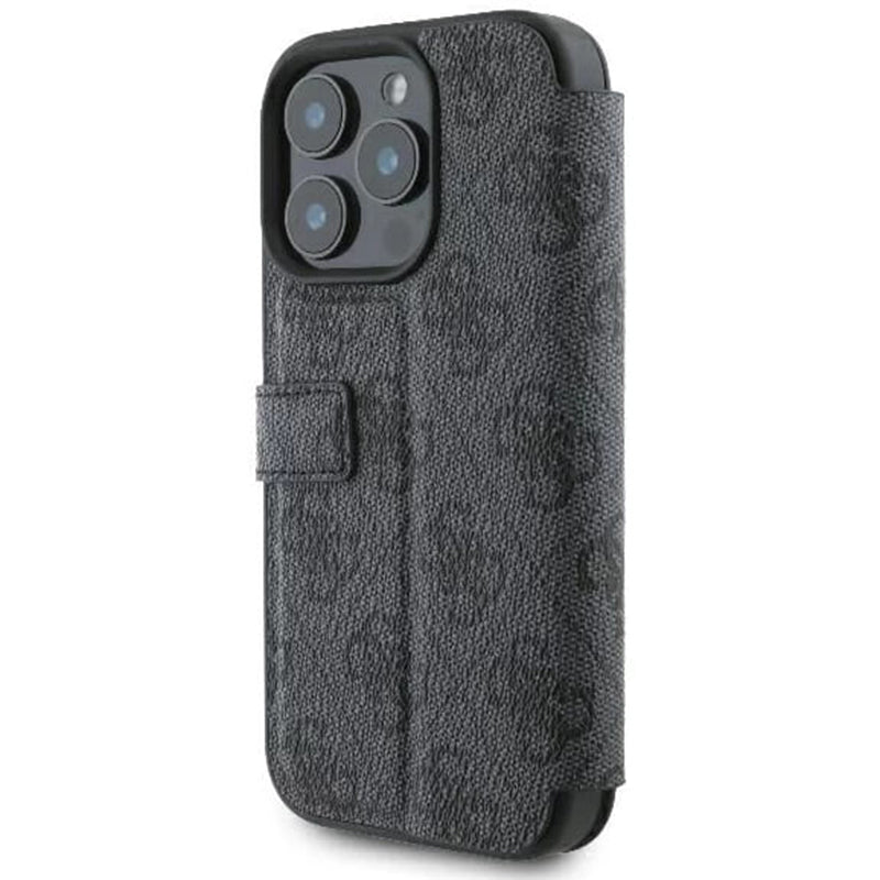 Pouzdro pro Apple iPhone 16 Pro, Guess, 4G Book, Černá