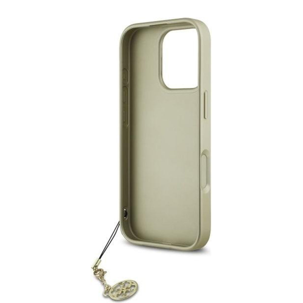Pouzdro pro Apple iPhone 16 Pro, Guess, 4G Charm, Černá