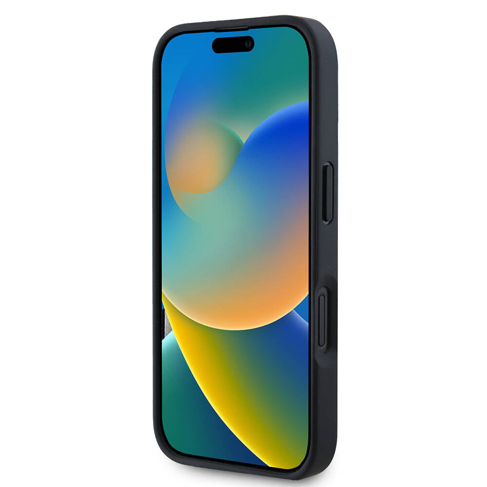 Pouzdro pro Apple iPhone 16 Pro, Guess, 4G Triangle Logo, Bílá