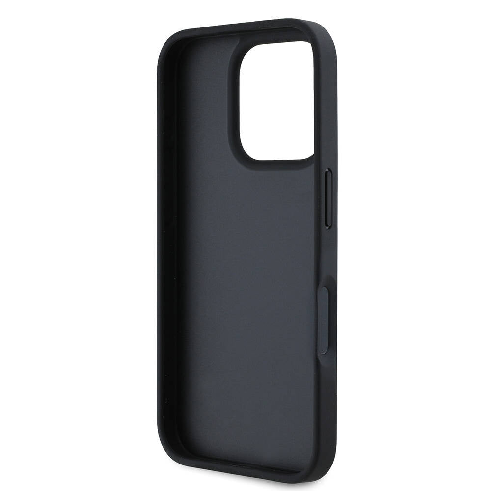 Pouzdro pro Apple iPhone 16 Pro, Guess, 4G Triangle Logo, Bílá